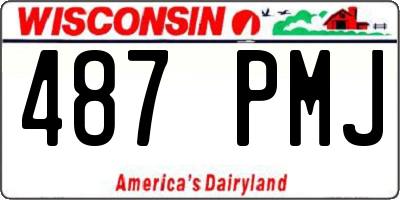WI license plate 487PMJ