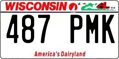 WI license plate 487PMK