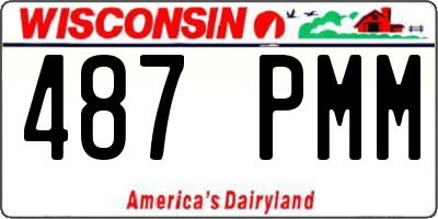 WI license plate 487PMM