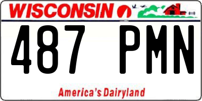 WI license plate 487PMN