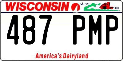 WI license plate 487PMP