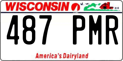 WI license plate 487PMR