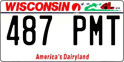 WI license plate 487PMT