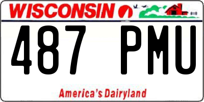 WI license plate 487PMU