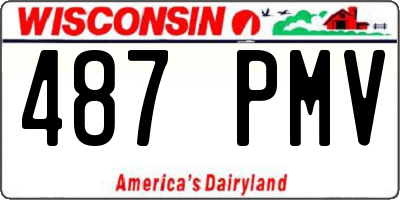 WI license plate 487PMV