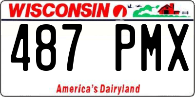 WI license plate 487PMX