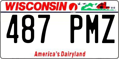 WI license plate 487PMZ