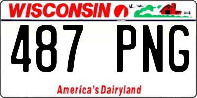 WI license plate 487PNG