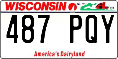 WI license plate 487PQY