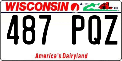 WI license plate 487PQZ