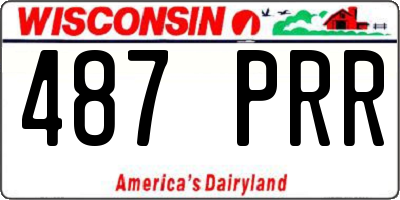 WI license plate 487PRR
