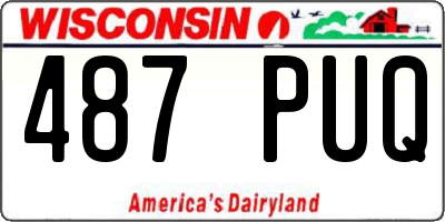 WI license plate 487PUQ