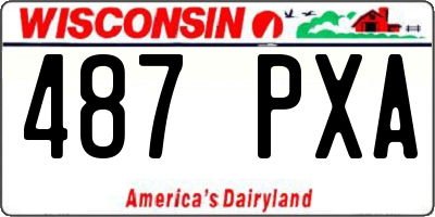 WI license plate 487PXA