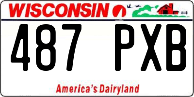 WI license plate 487PXB