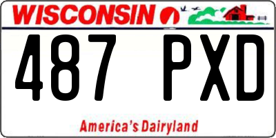 WI license plate 487PXD