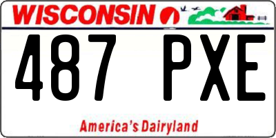 WI license plate 487PXE