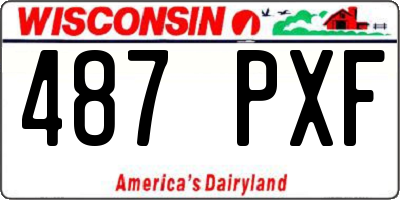 WI license plate 487PXF
