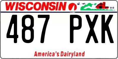 WI license plate 487PXK