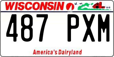 WI license plate 487PXM