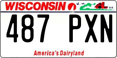 WI license plate 487PXN
