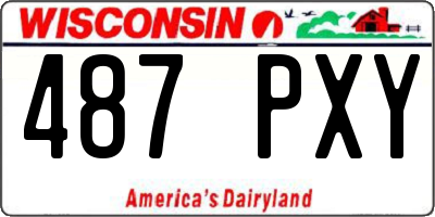 WI license plate 487PXY