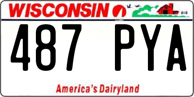 WI license plate 487PYA