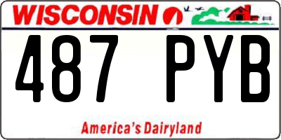 WI license plate 487PYB