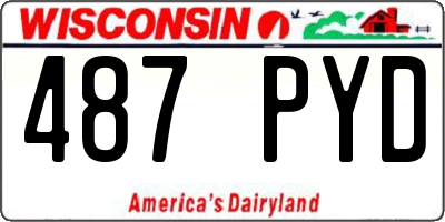 WI license plate 487PYD