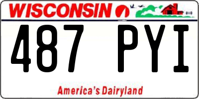 WI license plate 487PYI