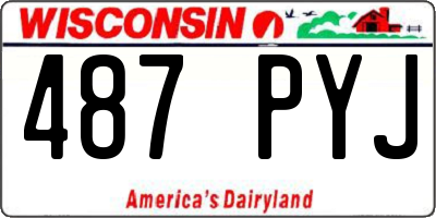 WI license plate 487PYJ