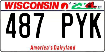 WI license plate 487PYK