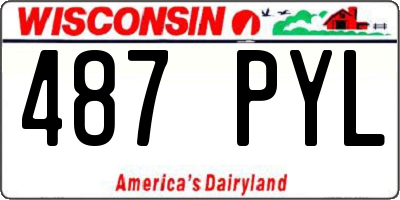 WI license plate 487PYL