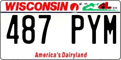 WI license plate 487PYM