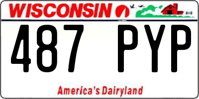 WI license plate 487PYP