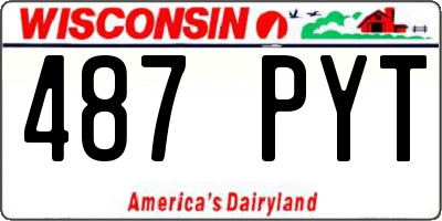 WI license plate 487PYT