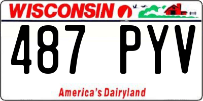 WI license plate 487PYV
