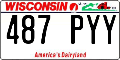 WI license plate 487PYY