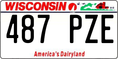 WI license plate 487PZE
