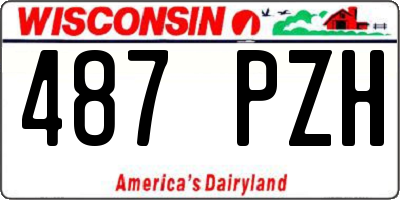 WI license plate 487PZH