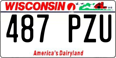 WI license plate 487PZU
