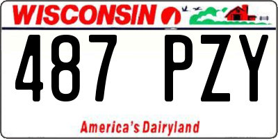 WI license plate 487PZY
