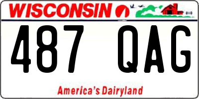 WI license plate 487QAG