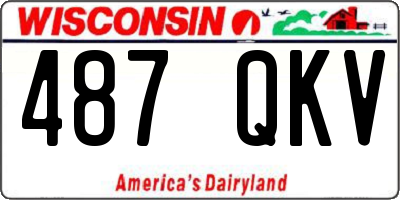 WI license plate 487QKV