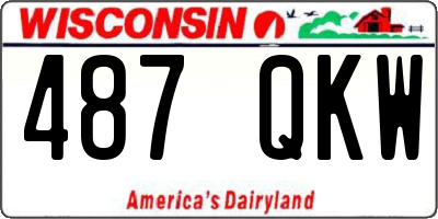 WI license plate 487QKW