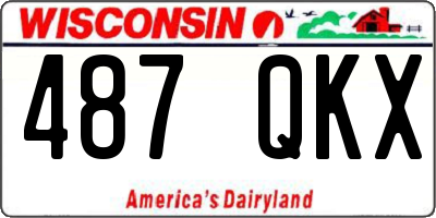 WI license plate 487QKX