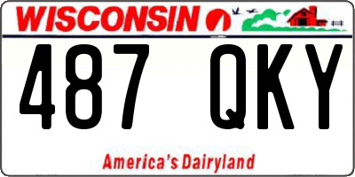 WI license plate 487QKY