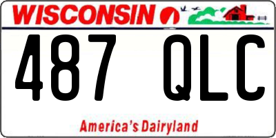 WI license plate 487QLC