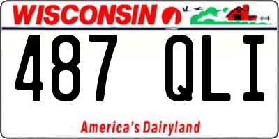 WI license plate 487QLI