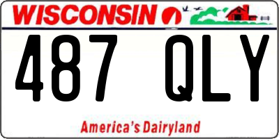 WI license plate 487QLY