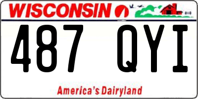WI license plate 487QYI